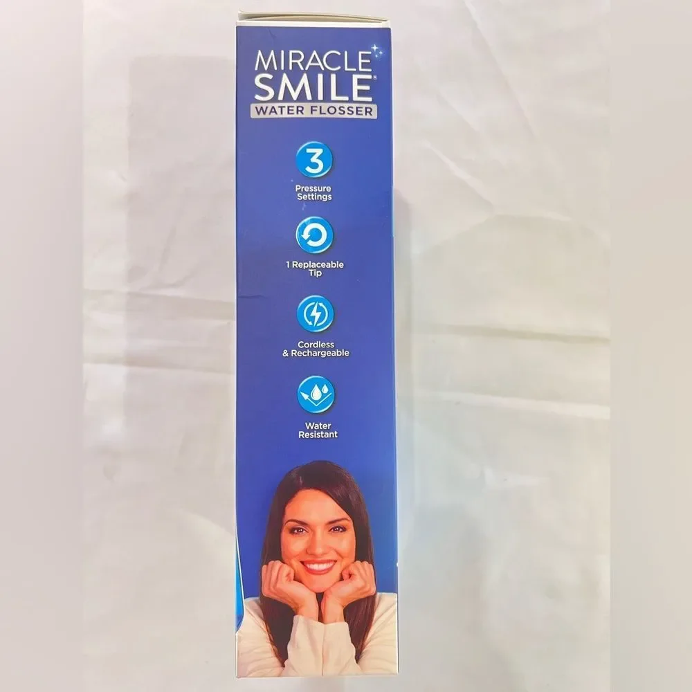 Miracle Smile Water Flosser Cordless & Rechargeable 360 Cleaning Technology
